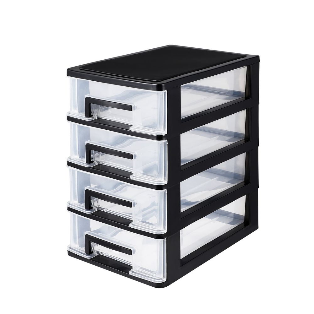4-Layer Plastic Storage Drawer Cabinet – Sumo Deals Storage Box Four Layer Storage Cabinet Plastic Drawer Type Closet Portable Multifunction Storage Rac Product Image