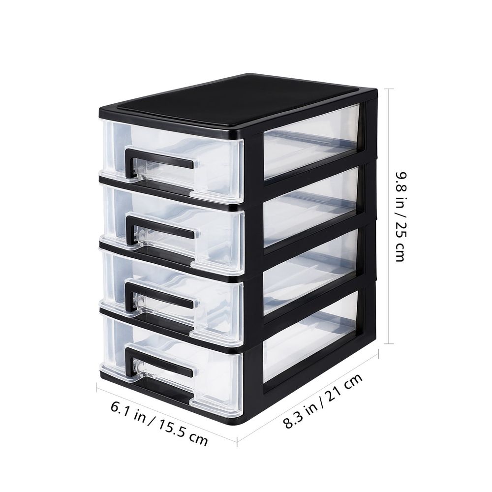 4-Layer Plastic Storage Drawer Cabinet – Sumo Deals Storage Box Four Layer Storage Cabinet Plastic Drawer Type Closet Portable Multifunction Storage Rac Product Image