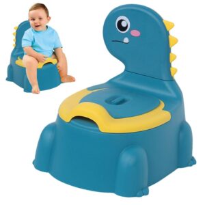 Baby Potty Toilet Cartoon Dinosaur Training Potty Toilet Toddler Potty Chair with Rubber Base Toilet product image