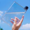 Flat Water Bottle Slim Water Bottle For Purse Leak Proof Slim Handbag Poket Drinking Bottle For Outd product image