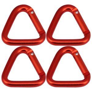 4Pcs Carabiners Hook Clips Camping Triangle Buckles Professional Hammock Locking Multipurpose Strap product image