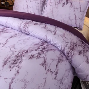 Purple Marble Whisper Comforter Quilted Doona Set Product Image