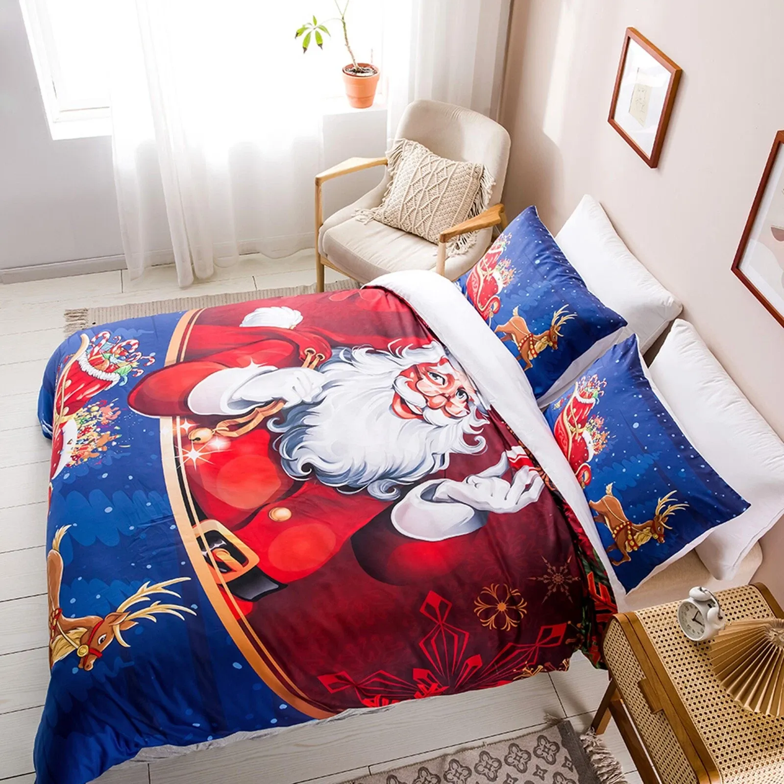 Christmas Rosaline Quilt Cover Set | Soft Touch – Sumo Deals Christmas Rosaline Elegance Quilt / Doona / Duvet Cover Set Product Image