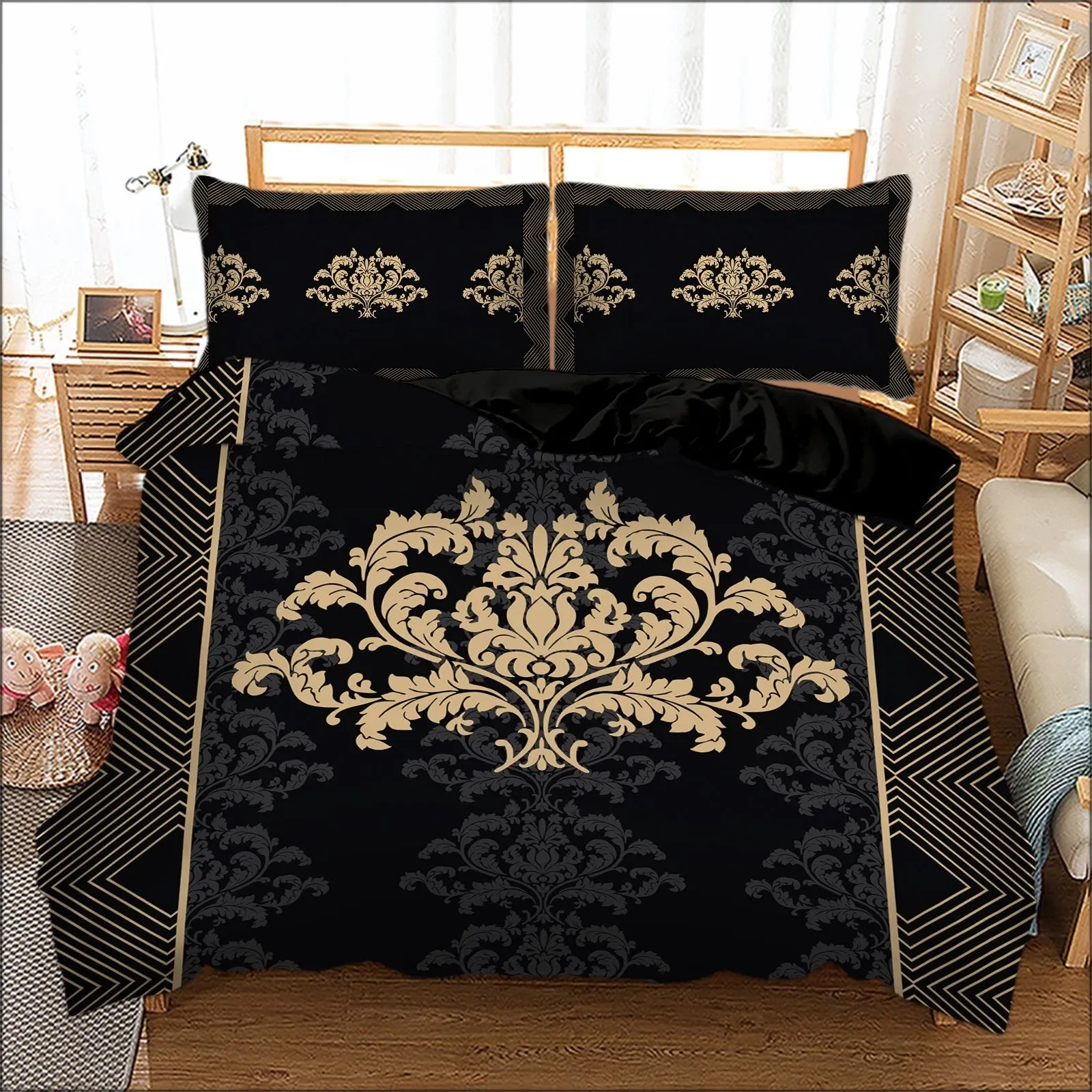 Damascus Monaco Quilt Cover Set – Sumo Deals Bloom Damascus Monaco Atelier Quilt / Doona / Duvet Cover Set Product Image