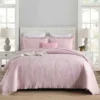 100% Cotton Embossed Blush Rose Coverlet Bedspread Set product image