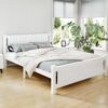 Artiss Bed Frame Queen Size Wooden White RIO product image