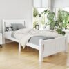 Artiss Bed Frame Single Size Wooden White RIO product image