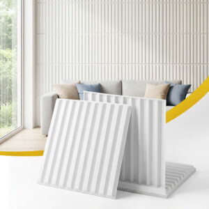 Artiss 3D Wall Panels Vertical PVC Decorative Panels 50x50cm Set of 15 Feature Wall Vert product image