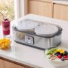 Devanti Greek Yoghurt Maker Machine 2X960Ml Large Tubs Temp Control Grey Product Image