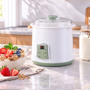 Devanti 2-in-1 Yoghurt Maker and Fermenter 2L with Greek Yoghurt Strainer Soft Cheese Machine product image