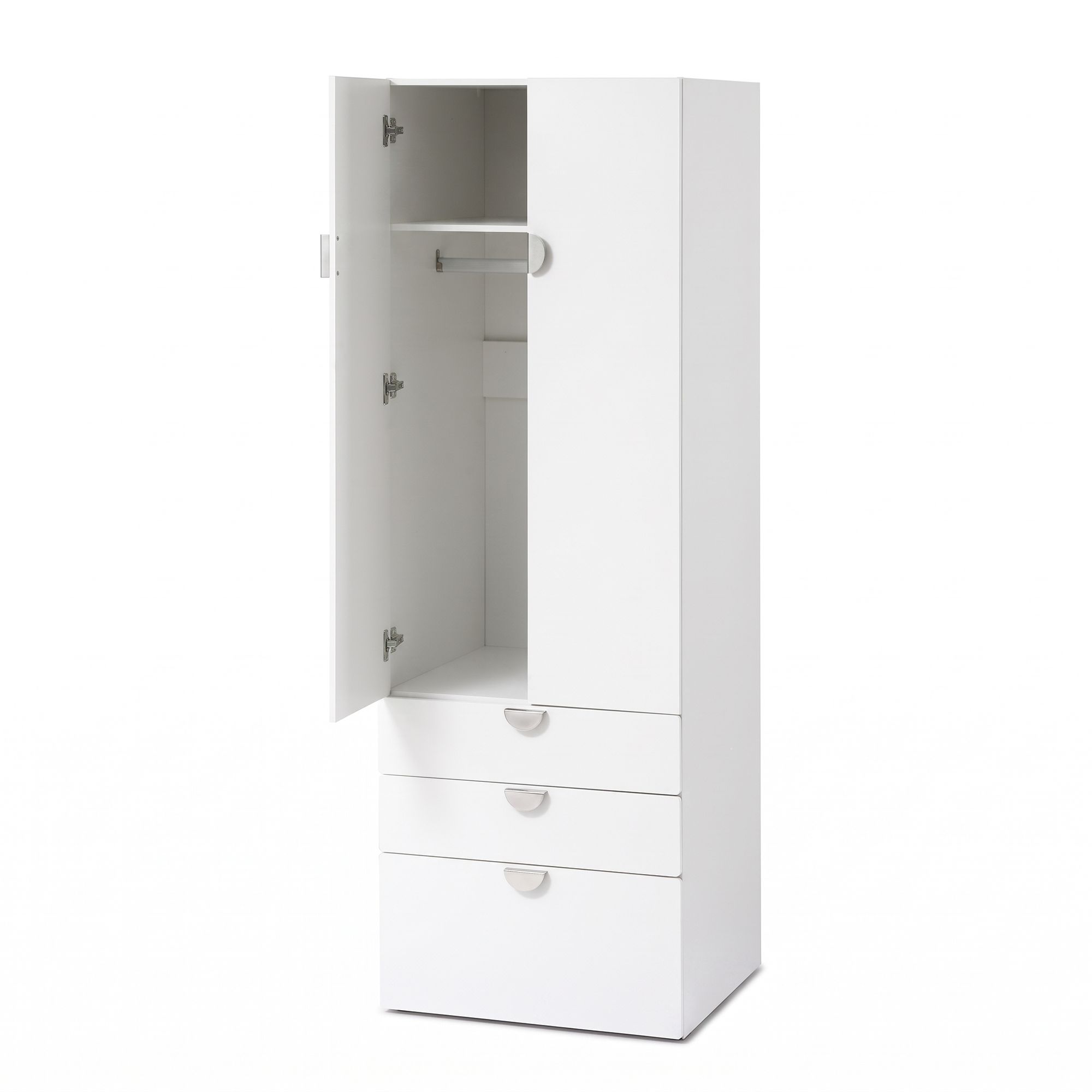 Artiss Wardrobe Cabinet | Clothes Storage &Amp; 3 Drawers – Sumo Deals Artiss Wardrobe Cabinet Bedroom Clothes Storage Organiser Cupboard 3 Drawers Shelf Hanging Rod Product Image