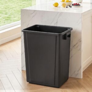 Cefito 35L Rubbish Bin Waste Dustbin Open Top Trash Can Kitchen Office Dark Grey product image