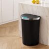 Devanti 50L Sensor Bin D-Shape Trash Can Kitchen Smart Rubbish Bin Black product image