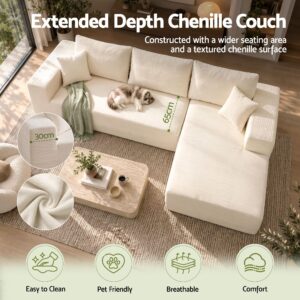 Artiss Modular Sectional Sofa 4-Seater L-Shaped Boneless Sofa Bed Chaise Lounge Product Image
