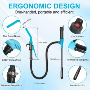 Portable Fuel Transfer Pump - 2.4 Gpm Battery Powered Siphon Pump,Siphon Pump For Gasoline,For Fuel, Product Image