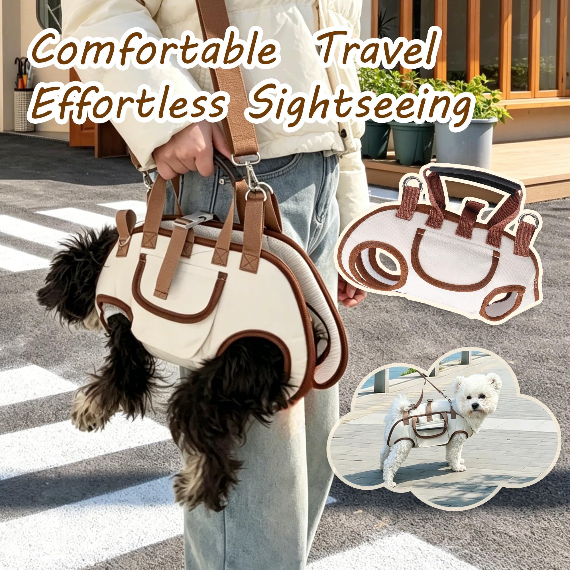 Hands Free Dog Backpack Carrier Xl | Brown – Sumo Deals Hands Free Dog Backpack Carrier For Small Dogs, Breathable Pet Carrier With Adjustable Straps,Portab Product Image