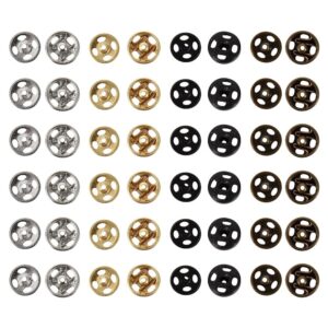 40 Pcs Mini Pastel Sew-On Buttons for Dolls, Hidden Buckle Fasteners, Decorative Craft Supplies product image