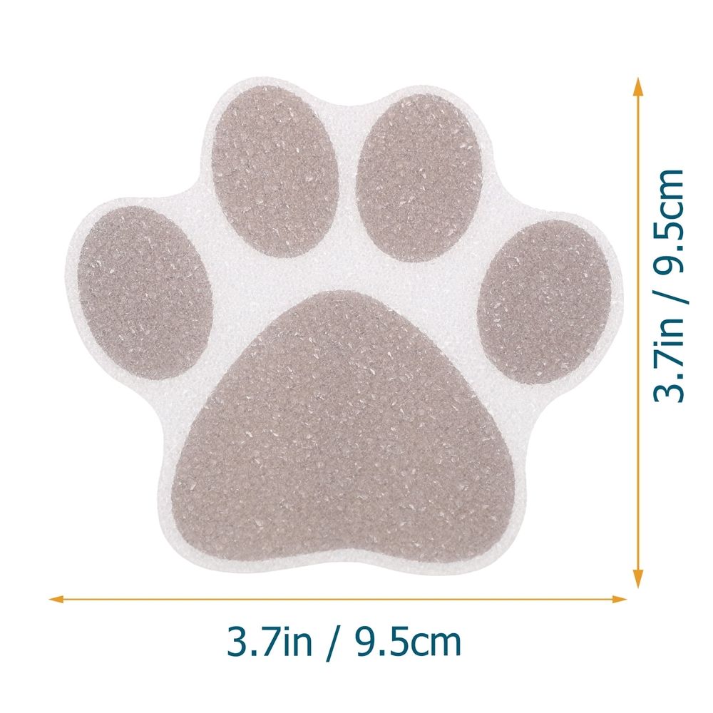 10 Pcs Dog Paw Anti-Slip Stickers For Bathtub &Amp; Stairs – Sumo Deals 10 Pcs Dog Paw Stickers Bathtub Footprint Anti-Slip Stair Safety Baby Product Image