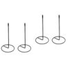 4 pcs Decorative Menu Spikes Paper Memo Holders Stainless Steel Straight Rods(Black) product image