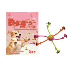 Durable Knotted Rope For Interactive Chew Play Tug Of War Training Aggressive Chewer Tough Extra Sma product image