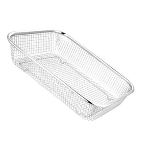 Stainless Steel Vegetable Strainer Basket – Sumo Deals Stainless Steel Vegetable Strainer Kitchen Drain Basket Fruit Vegetable Washing Basket (Silver) Product Image