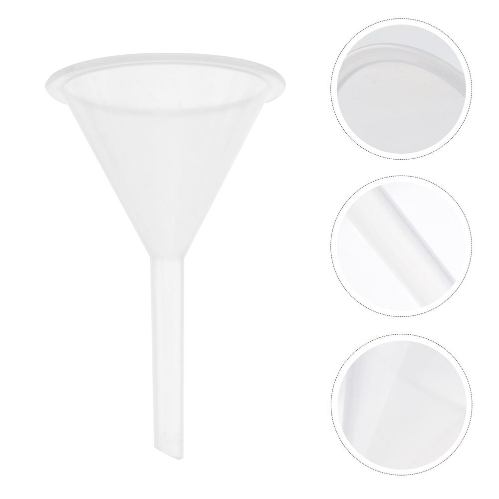 5 Pcs 60Ml Multipurpose Plastic Funnels Set – Sumo Deals 5 Pcs 60Ml Multipurpose Plastic Funnels Laboratory Clear White Plastic Filter Funnel Product Image