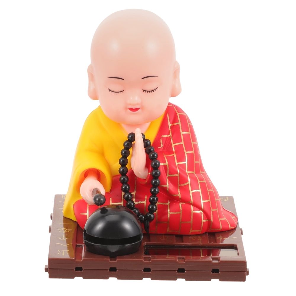 Solar Shaking Monk Figurine For Car &Amp; Home Decor – Sumo Deals Solar Powered Shaking Figurine For Car Interior, Home Decor, Dashboard Display, Unique Toy Statue Product Image