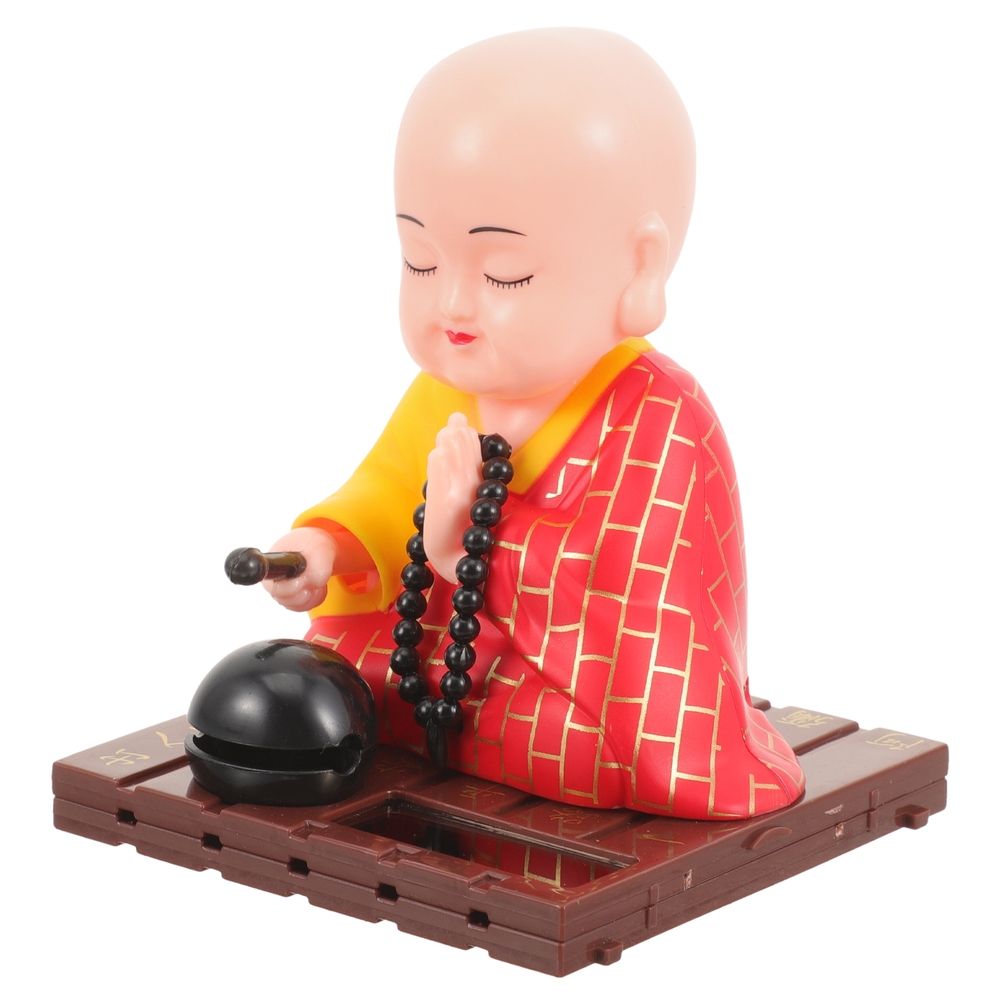 Solar Shaking Monk Figurine For Car &Amp; Home Decor – Sumo Deals Solar Powered Shaking Figurine For Car Interior, Home Decor, Dashboard Display, Unique Toy Statue Product Image
