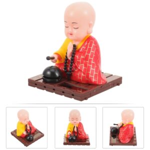Solar Shaking Monk Figurine For Car &Amp; Home Decor – Sumo Deals Solar Powered Shaking Figurine For Car Interior, Home Decor, Dashboard Display, Unique Toy Statue Product Image