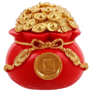Chinese Style Money Bag Figurine Feng Shui Wealth Treasure Basin Ornament Spring Festival Table Deco product image