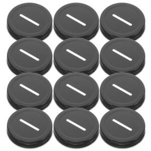 12-Pack Replacement Jar Lids with Slot for Canning, Saving, and Storage Jars product image