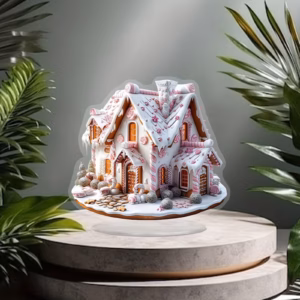 7.3In Christmas Village Building Snow Town Christmas Village Houses Resin Christmas Village Accessor Product Image