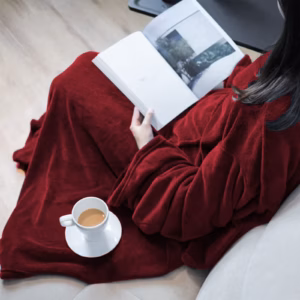 Fleece Wearable Blanket With Sleeves &Amp; Foot Pocket – Sumo Deals Fleece Wearable Blanket With Sleeves, Wearable Blanket With Sleeves And Foot Pocket, Full Body Throw Product Image