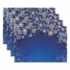 Christmas Placemats Table Placemats Set of 4 Plastic Seasonal Table Mats Decoration Washable Winter product image