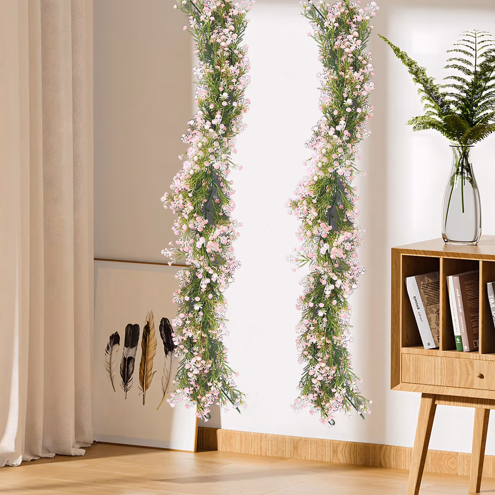 Yellow Spring Flower Garland, 6Ft Non-Wither Floral Decor – Sumo Deals Spring Flower Garland, 6 Ft Not Withering Garland,Wildflower Garland,Floral Garland,Garlands For Dec Product Image