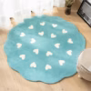 Valentine's Day Flower Shaped Rug,Washable Round Rug Soft Floral Area Rugs for Living Room Girls Bed product image