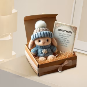 Mini Bunny Hug Gift Box | Plush Easter Bunny – Sumo Deals Mini Bunny Hug Cute Easter Gift Plush Bunny In A Box Hugs Positive Bunny Stuffed Animal Rabbit Soft Product Image