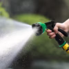 Garden Hose Nozzle Heavy Duty, Metal Water Hose Sprayer with 5 Spray Patterns, High Pressure Spray N product image