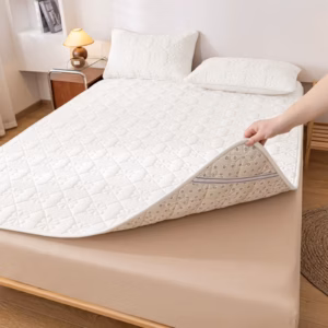 Washable Mattress Pad | Super Absorbent &Amp; Waterproof – Sumo Deals Modern Style Washable Mattress, Super Absorbent And Waterproof Bed Pds, Breathable Non Slip Portable Product Image