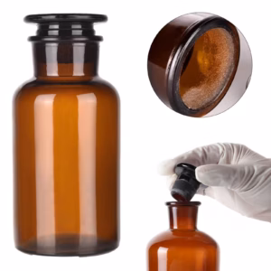 60Ml Amber Glass Bottles With Black Stopper Lids, Dispensing Bottles For Homemade Vanilla Extract Es Product Image