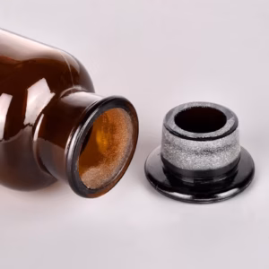 60Ml Amber Glass Bottles With Black Stopper Lids, Dispensing Bottles For Homemade Vanilla Extract Es Product Image
