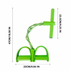 21 Fitness Resistance Bands-4 Tube Pedal Ankle Puller - Sit Up Leg Stretch Rope Exercise Bands With Product Image