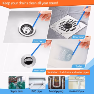 2Packs Drain Cleaner And Deodorizer, 12Pcs Pipe Cleaners, Eliminate Odors, Prevent Clogged Drains, S Product Image