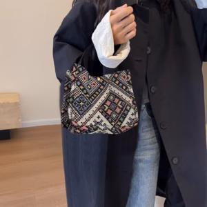 Women'S Blue Boho Large Tote Bag – Sumo Deals Women Tote Bag, Large Tote Bag For Women, Boho Casual Handbag Purse, Blue Product Image