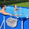 Poolside Storage Basket, 1Pc 11*7*8In Above Ground Pool Storage Basket with 2 Hooks for Pool Toys, T product image