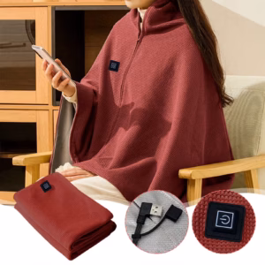 Usb Heated Throw Blanket | Wearable &Amp; Washable – Sumo Deals Usb Heated Blanket Heated Throw Blanket Usb Throw Blanket With Zipper Wearable Portable Throw Wrap W Product Image