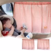 Car Rear Window Plaid Shade, 20*27" Blackout Car Window Curtain with 2 Suction Cups, Cartoon Bear Pa product image
