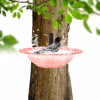 Outdoor Wall Mounted Acrylic Bird Bath, 9.2*2.7" Tree Mounted Bird Bath Feeder, Outdoor Drinking Fee product image