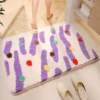 Colorful Bathroom Rugs, 32*20" Cute Bath Mat Coloful Bathroom Accessories, Funny Flower Rug Non Slip product image
