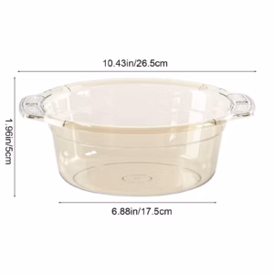 Green Stackable Plastic Wash Basin | Multi-Use 10.4&Quot; – Sumo Deals Plastic Wash Basin, Clear Stackable Multi-Use Dish Basin For Washing Clothes Dishes And Feet Sturdy Product Image